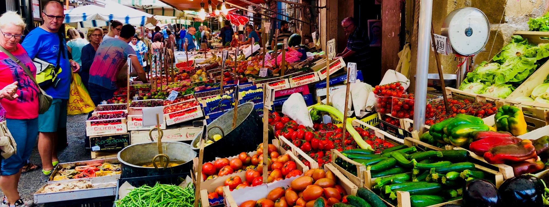 Vegetable market in Catania Sicily