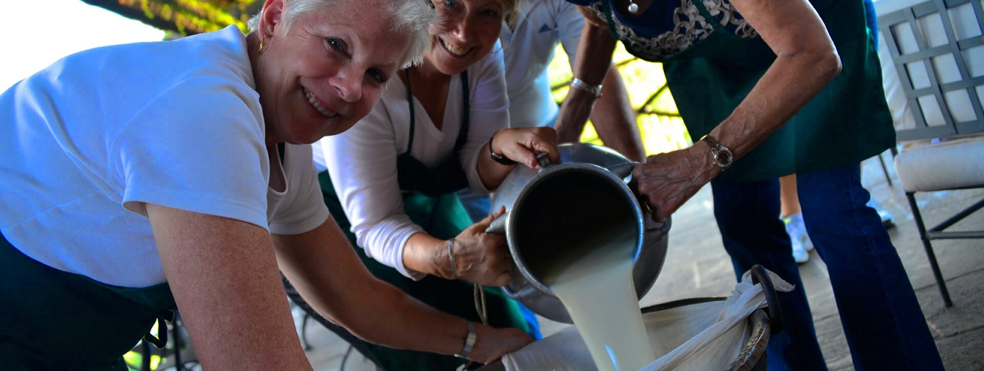 Making fresh ricotta cheese from scratch