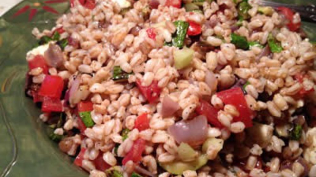 Farro Salad with Grilled Vegetables