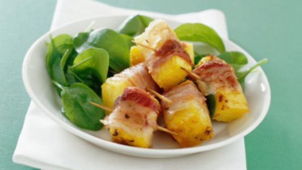 Pancetta Wrapped Pineapple