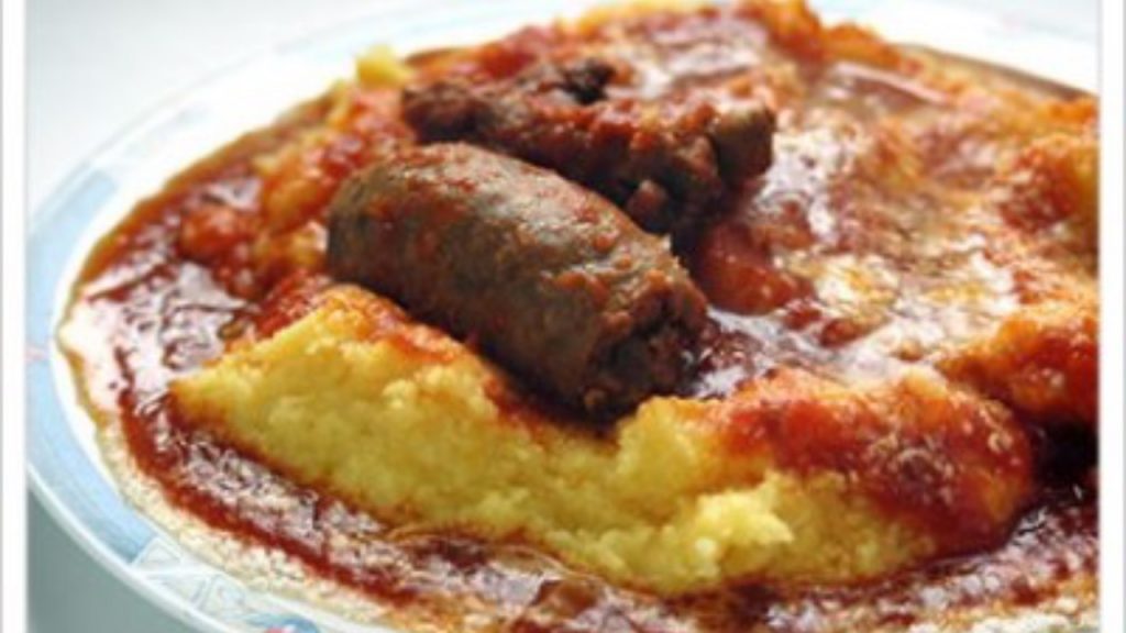 Polenta with Sausage and Short Ribs