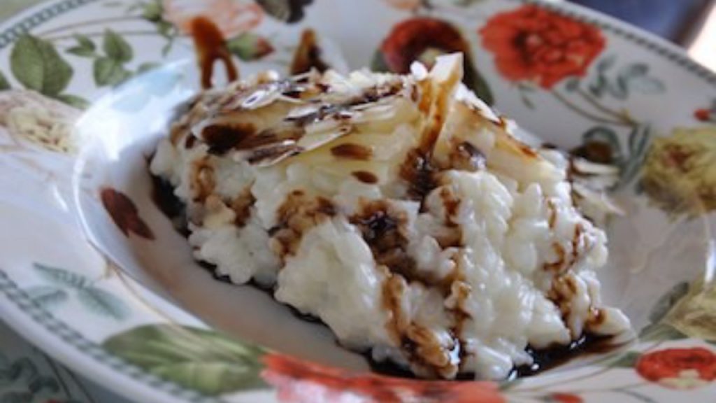 Risotto with Balsamic Vinegar Glaze